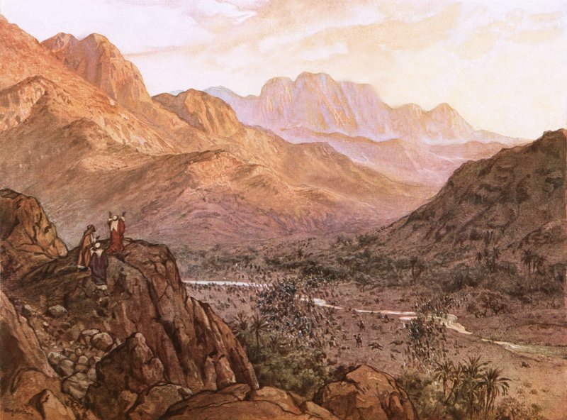 La bataille de Rephidim - William Brassey Hole