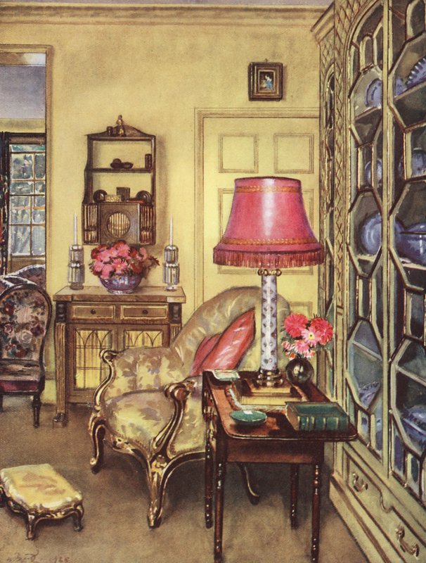 Décoration intérieure : Un petit salon jaune - William Bruce Ellis Ranken