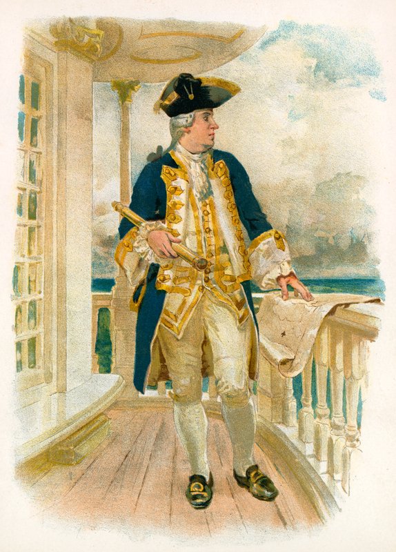 Amiral, XVIIIe siècle - William Christian Symons