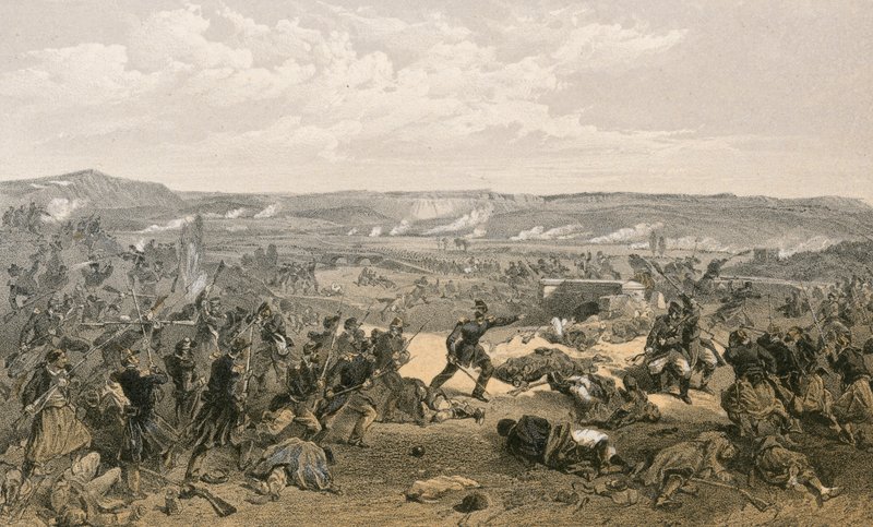 Bataille de la Tchernaïa, 16 août 1855 - William Crimea Simpson