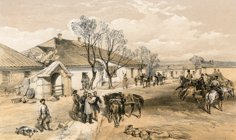 Quartier général de Lord Raglan à Khutor-Karagatch - William Crimea Simpson