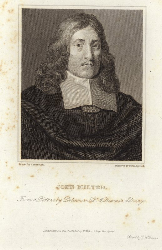 Portrait de John Milton - William Dobson