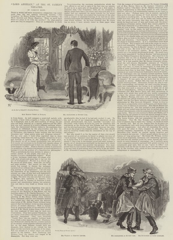 Lord Anerley, au théâtre St James - William Douglas Almond