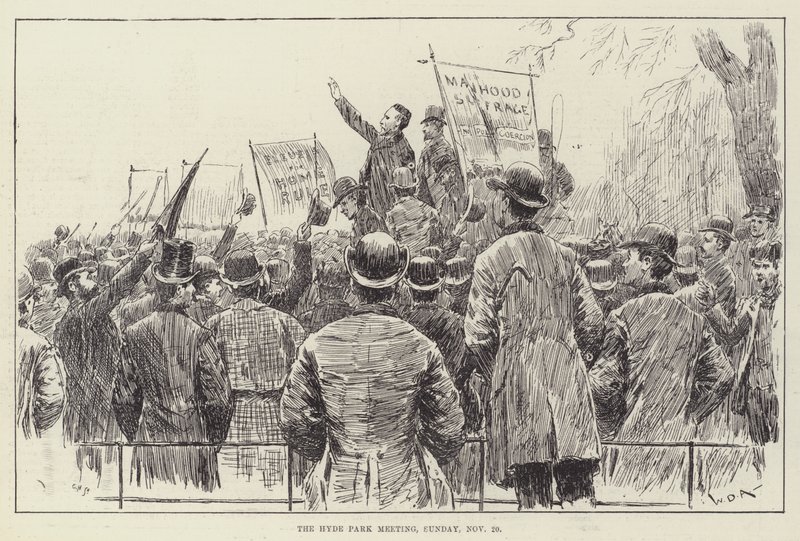 La Réunion de Hyde Park, dimanche 20 novembre - William Douglas Almond
