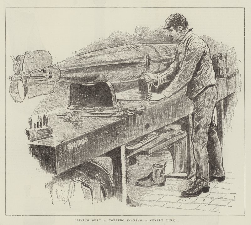 Arsenal de Woolwich, torpilles et obus - William Douglas Almond