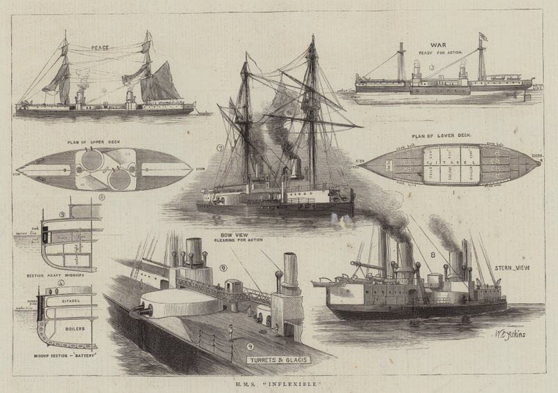 HMS Inflexible - William Edward Atkins