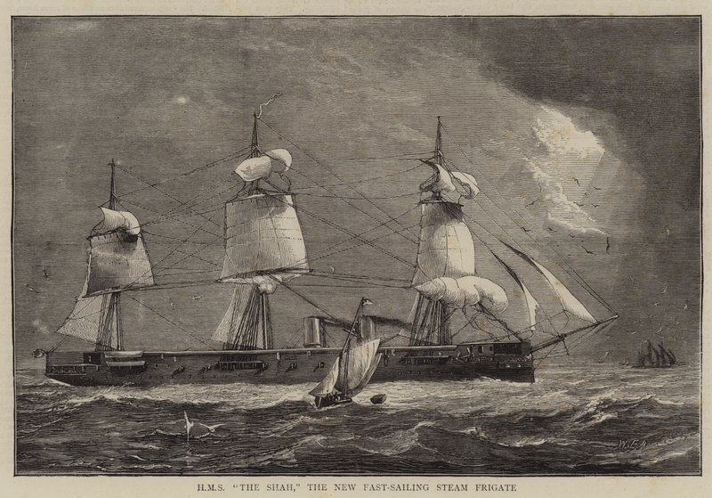 HMS The Shah, la nouvelle frégate à vapeur rapide - William Edward Atkins
