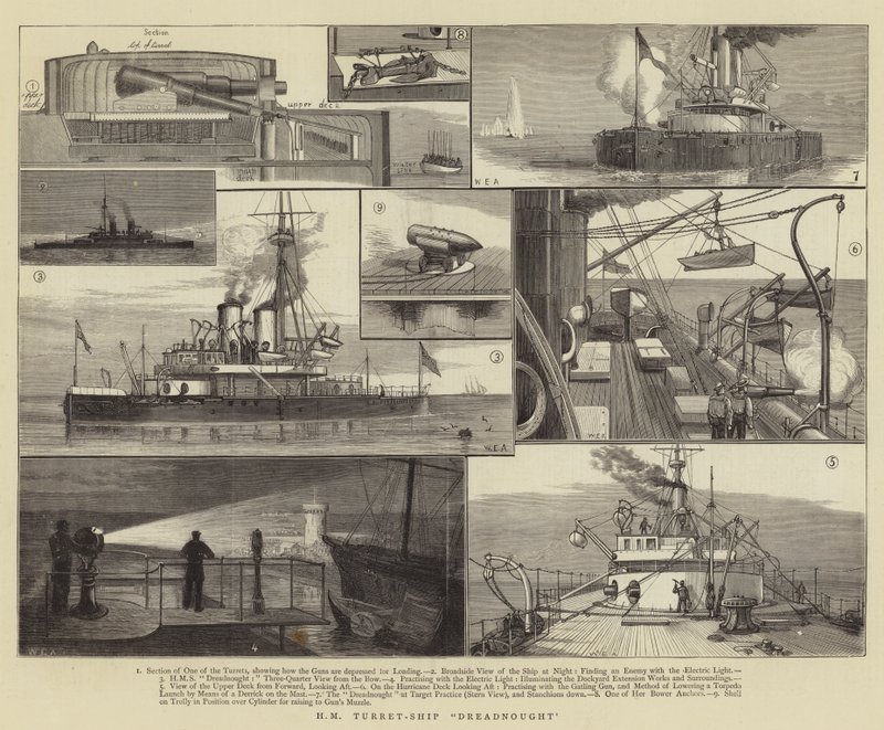 HM Turret-Ship Dreadnought - William Edward Atkins