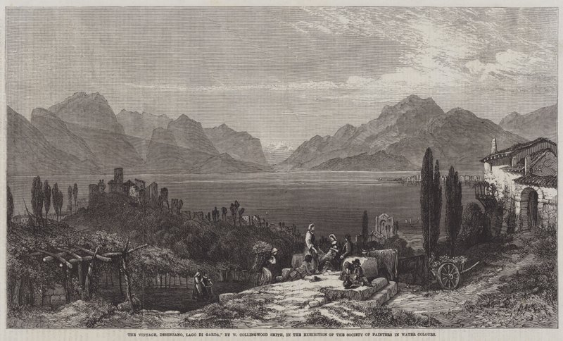 La Vendange, Desenzano, Lac de Garde - William Harding Collingwood Smith