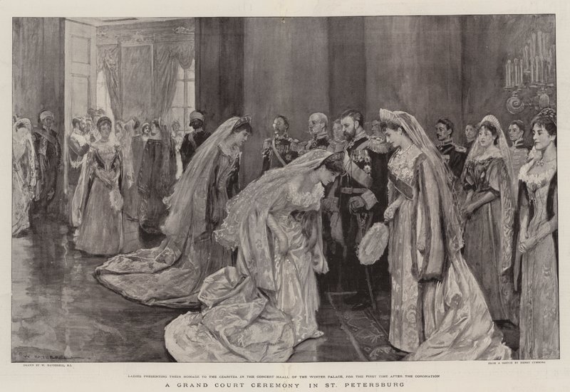 Une grande cérémonie de cour à Saint-Pétersbourg - William Hatherell