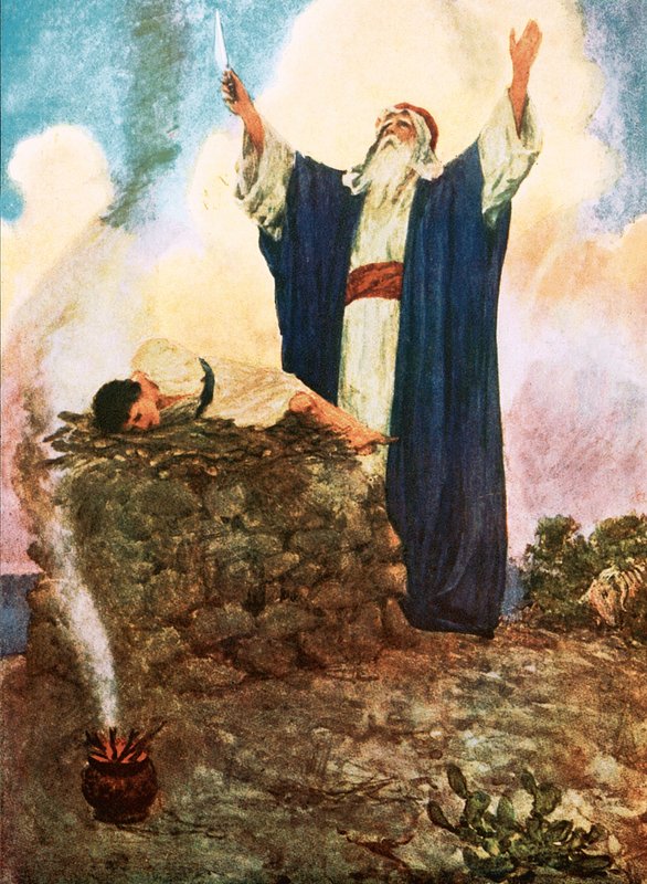 Abraham offrant Isaac - William Hatherell