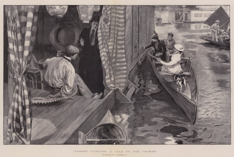 Pris en train de flirter, une histoire de la Tamise - William Hatherell