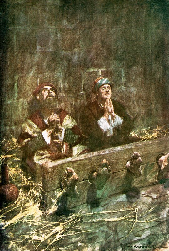 Paul et Silas en prison - William Hatherell