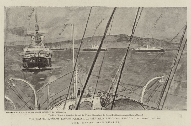 Les manœuvres navales - William Hatherell