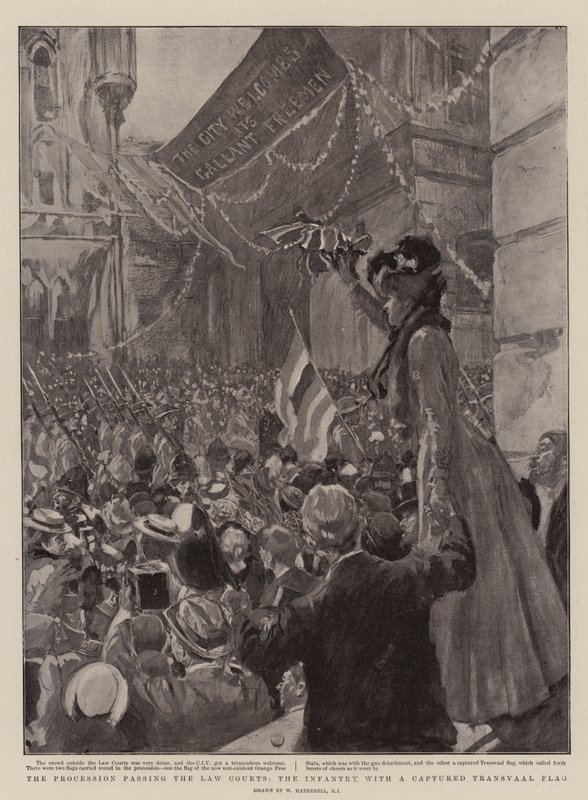 La Procession passant devant les Tribunaux, l