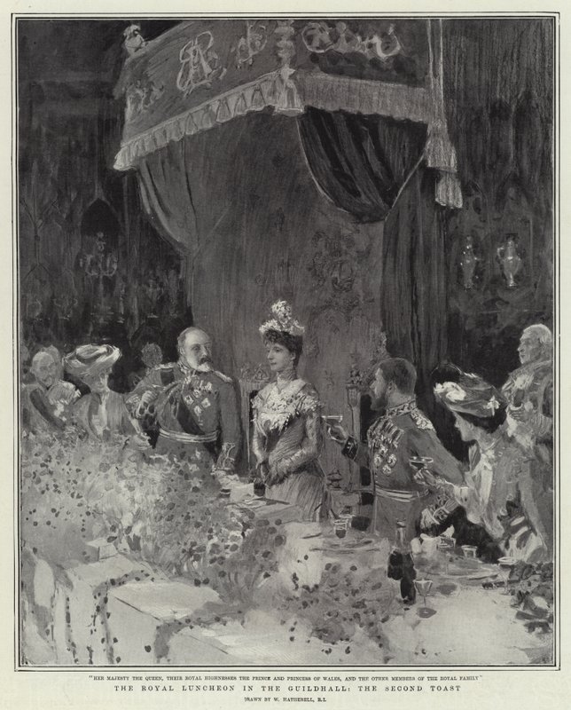Le déjeuner royal dans le Guildhall, le deuxième toast - William Hatherell