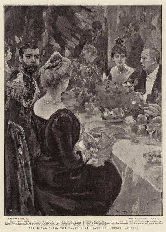 Le Tour Royal, le Banquet à bord de l