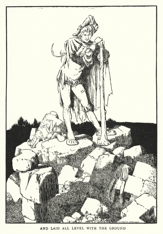 Et tout a été nivelé avec le sol - William Heath Robinson
