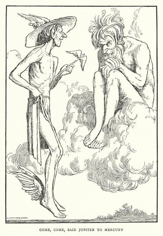 Viens, viens, dit Jupiter à Mercure - William Heath Robinson