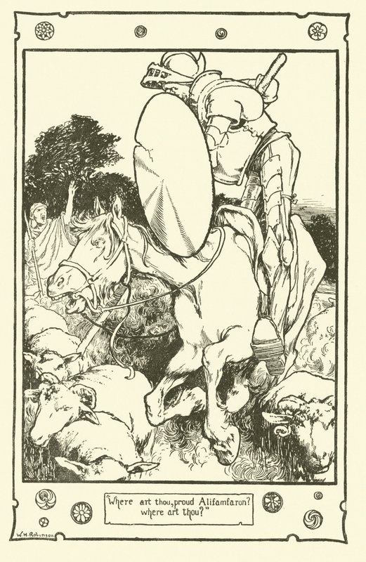 Illustration pour Don Quichotte - William Heath Robinson