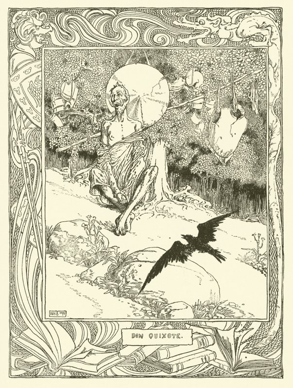 Illustration pour Don Quichotte - William Heath Robinson