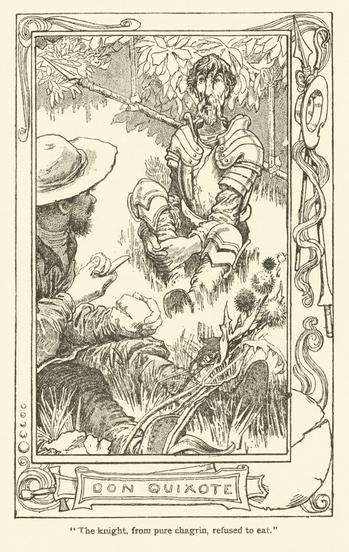 Illustration pour Don Quichotte - William Heath Robinson