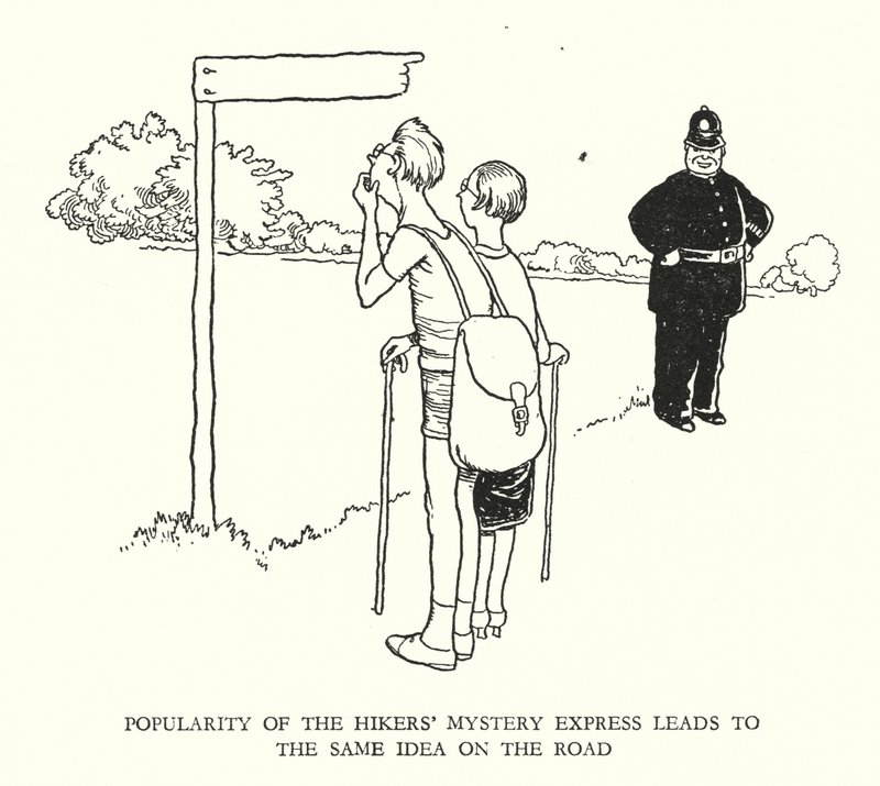 Illustration pour Railway Ribaldry par W Heath Robinson - William Heath Robinson