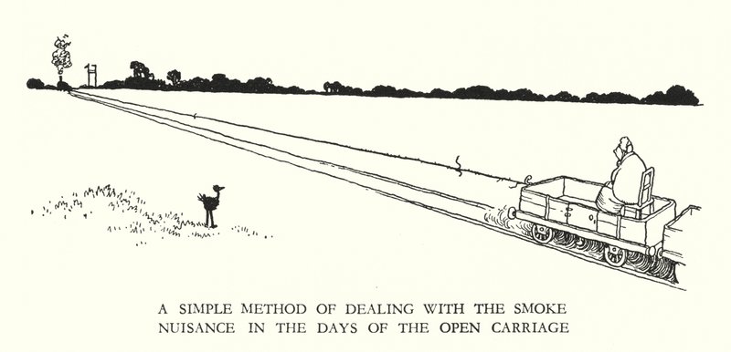 Illustration pour Railway Ribaldry par W Heath Robinson - William Heath Robinson