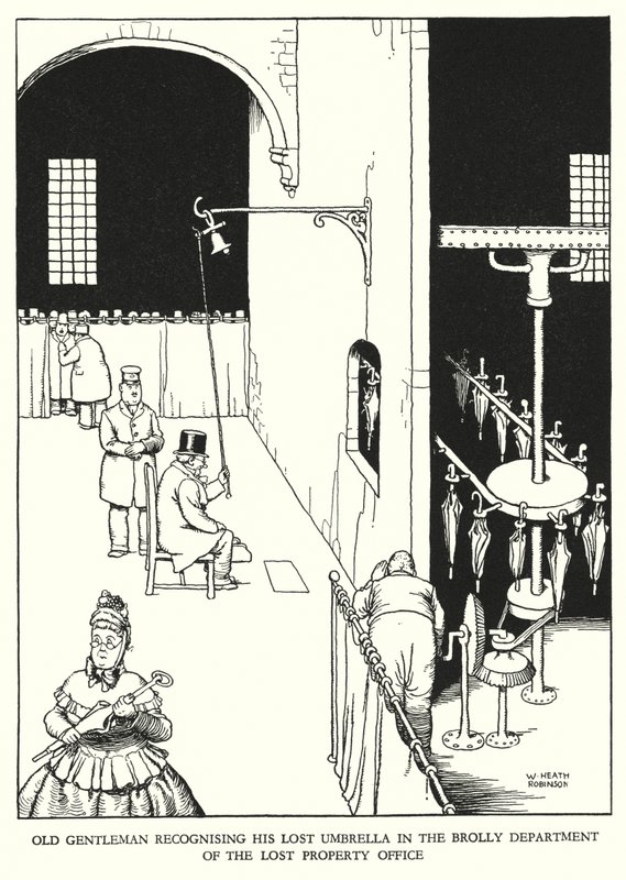 Illustration pour Railway Ribaldry - William Heath Robinson