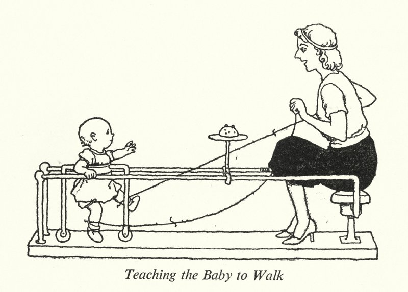 Apprendre au Bébé à Marcher - William Heath Robinson