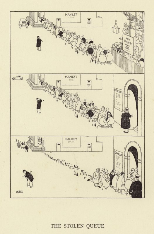 La Queue Volée - William Heath Robinson