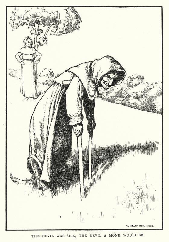 Le diable était malade, le diable voulait être moine - William Heath Robinson