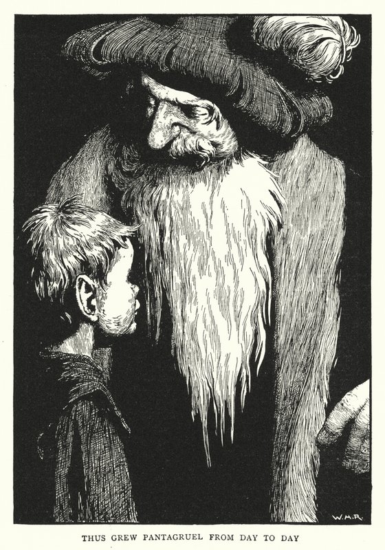 Ainsi grandit Pantagruel de jour en jour - William Heath Robinson