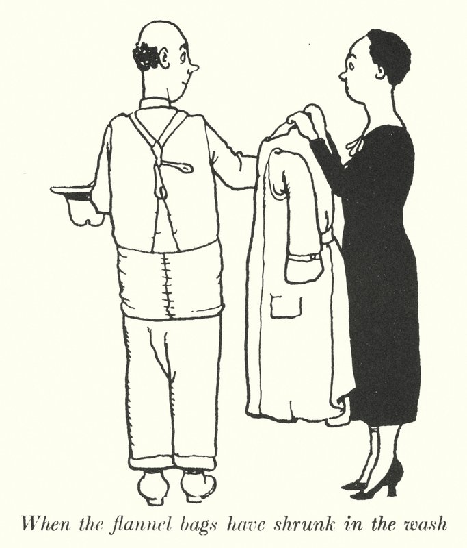 Quand les sacs en flanelle ont rétréci au lavage - William Heath Robinson