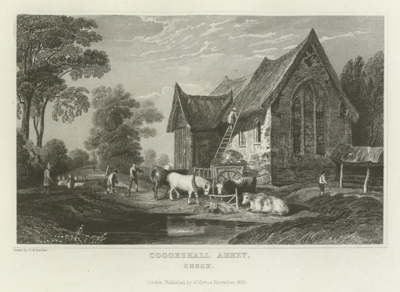 Abbaye de Coggeshall, Essex - William Henry Bartlett