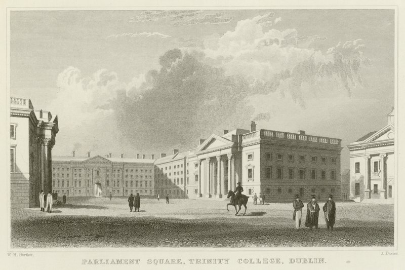 Parliament Square à Dublin - William Henry Bartlett