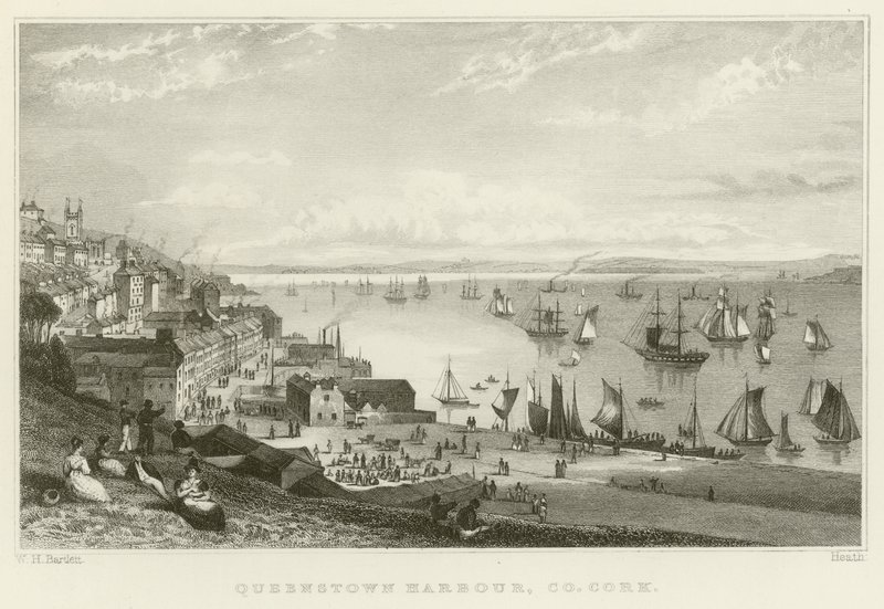 Port de Queenstown - William Henry Bartlett