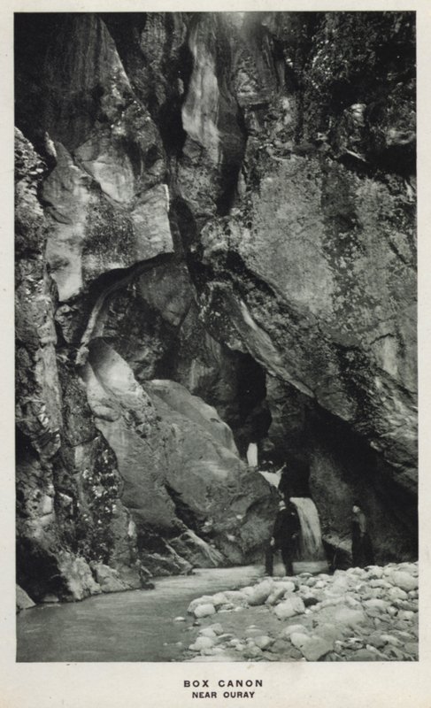 Canyons du Colorado : Box Canon, près de Ouray - William Henry Jackson