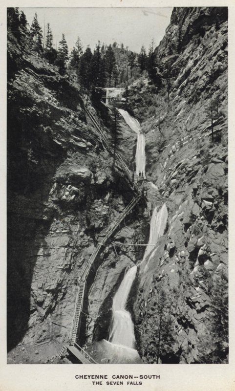 Canyons du Colorado : Cheyenne Canon, Sud, Les Sept Chutes - William Henry Jackson