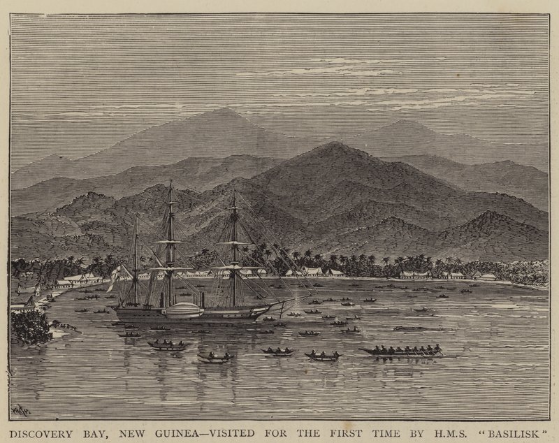 Discovery Bay, Nouvelle-Guinée, visitée pour la première fois par le HMS Basilisk - William Henry James Boot
