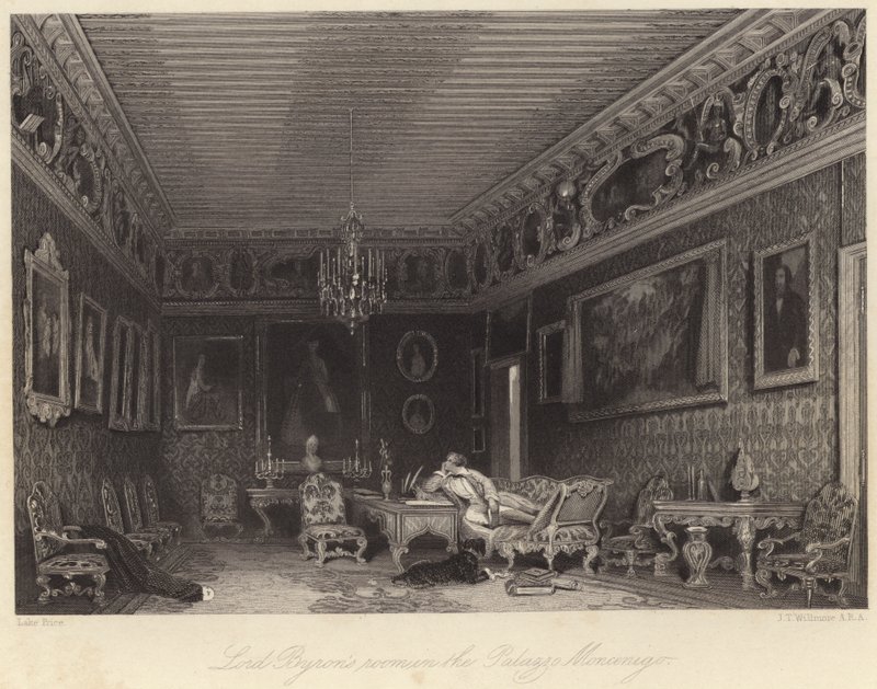 Chambre de Lord Byron au Palazzo Mocenigo - William Henry Lake Price