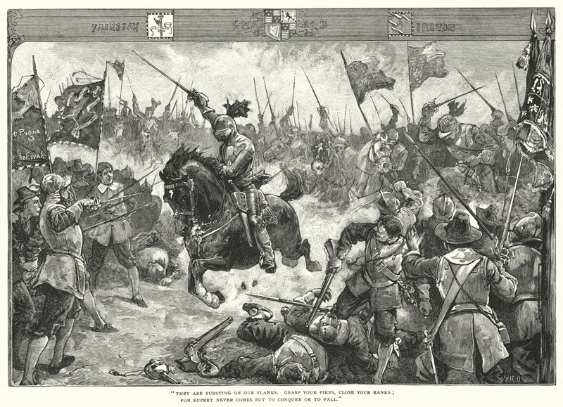La bataille de Naseby - William Heysham (after) Overend