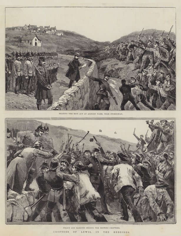 Les Crofters de Lewis, dans les Hébrides - William Heysham Overend