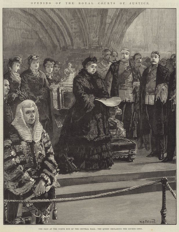 Ouverture des Royal Courts of Justice, l