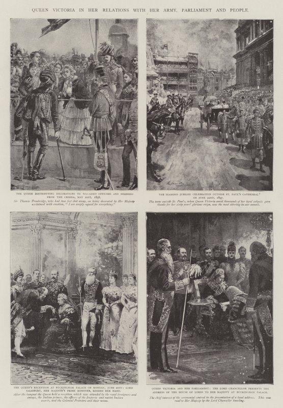 La reine Victoria dans ses relations avec son armée, le parlement et le peuple - William Heysham Overend