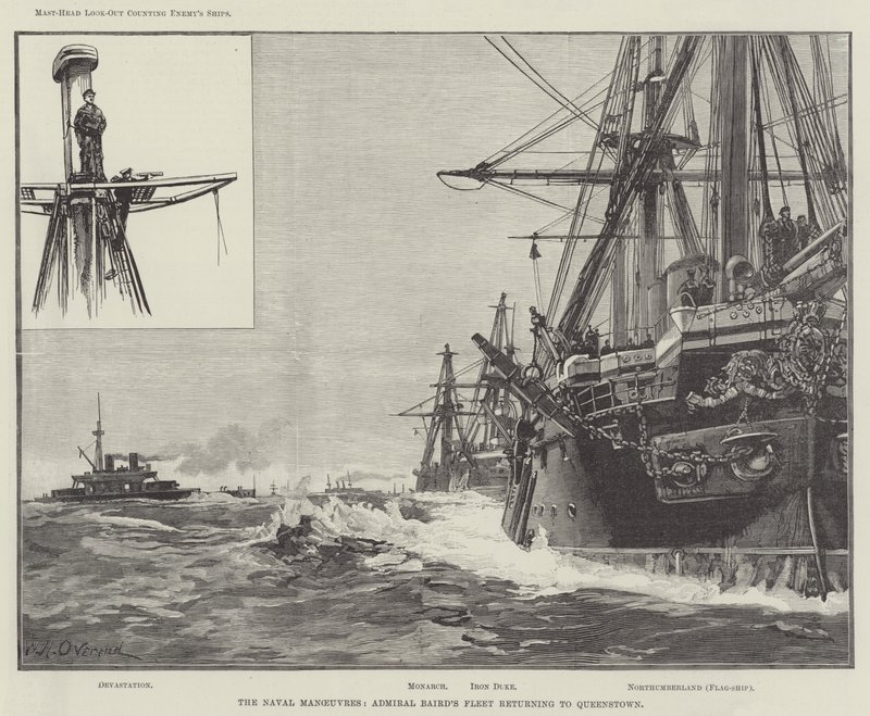 Les manœuvres navales, la flotte de l