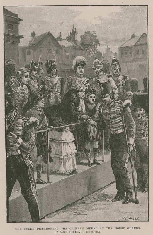 La Reine distribuant la Médaille de Crimée au Horse Guards Parade Ground - William Heysham Overend
