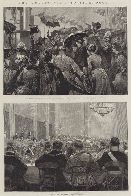 La visite de la reine à Liverpool - William Heysham Overend