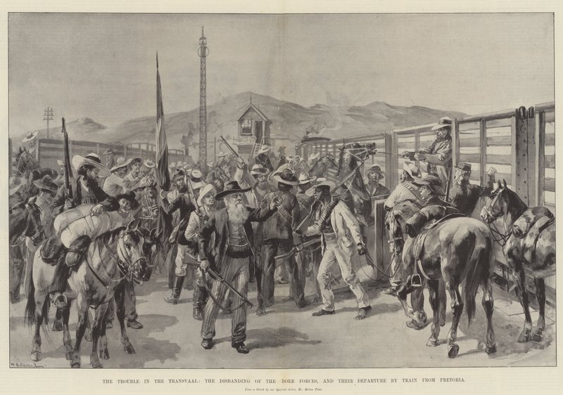 Les Troubles au Transvaal, la Dissolution des Forces Boers et leur Départ en Train de Pretoria - William Heysham Overend