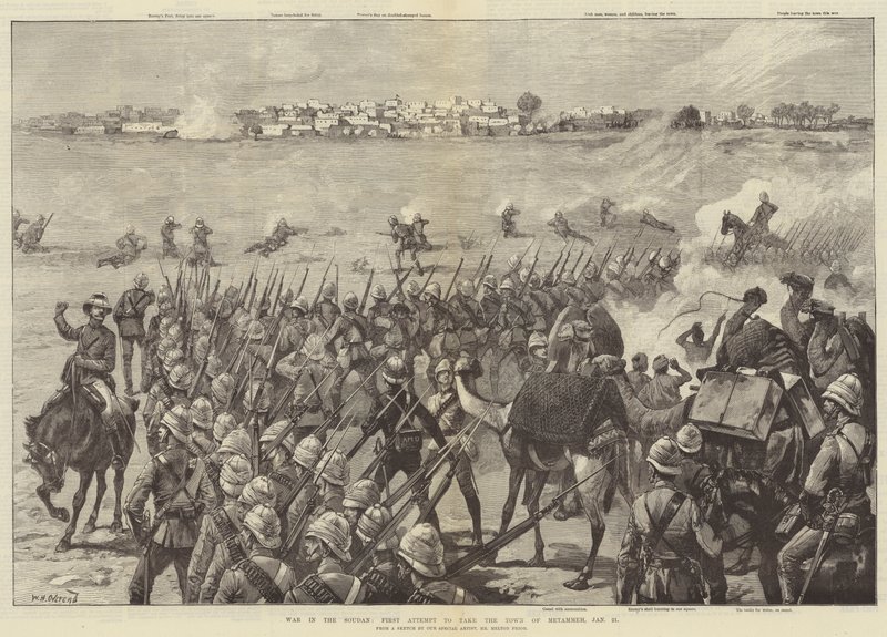 Guerre au Soudan, première tentative de prise de la ville de Metammeh, 21 janvier - William Heysham Overend